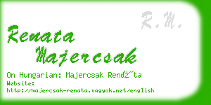 renata majercsak business card